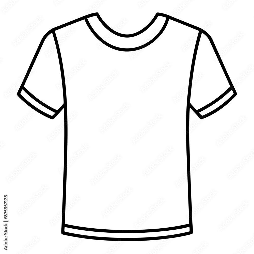 t shirt outline coloring book page line art illustration digital drawing t shirt outline coloring book page line art illustration digital drawing