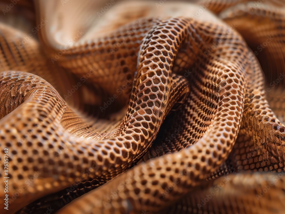 Fototapeta premium Extreme closeup of stretchable elastic material. Concept Textured Fabric, Elastic Material, Extreme Closeup, Flexible Material, Stretchable Textile