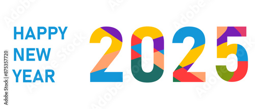 2025 new year logo.New business goal strategy concept. 2025 goal planning business concept	
