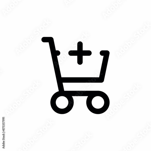 market trolley plus add icon