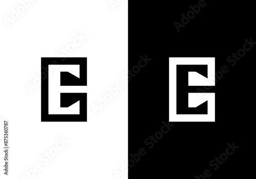 lsquare letter ce logo design logo vector template photo