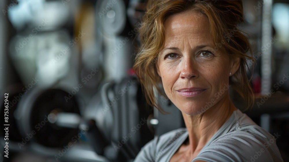 Portrait Middle-aged woman Portrait Middle-aged woman
