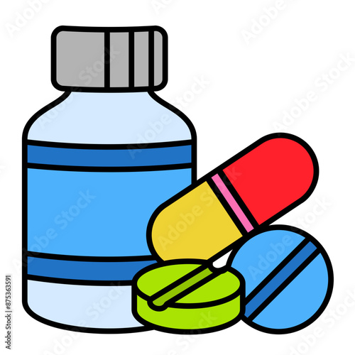 Pills Bottle Icon