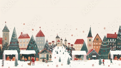 Background for card design for Christmas and Happy New Year, cheer ! collection of modern holiday cards