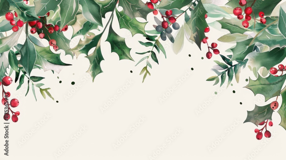 Fototapeta premium Background for card design for Christmas and Happy New Year, cheer ! collection of modern holiday cards