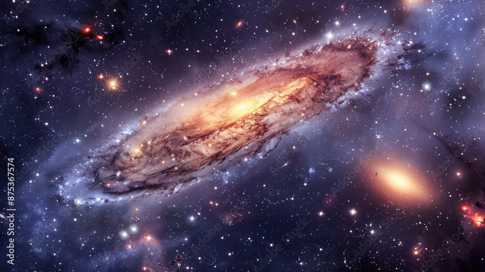 Fototapeta premium Aesthetic Space and Galaxy Wallpaper