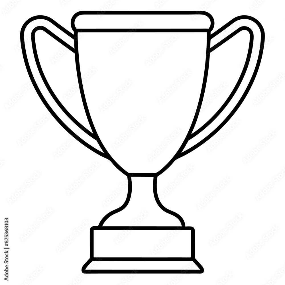 trophy outline coloring book page line art illustration digital drawing trophy outline coloring book page line art illustration digital drawing