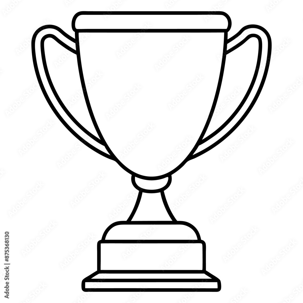 trophy outline coloring book page line art illustration digital drawing trophy outline coloring book page line art illustration digital drawing