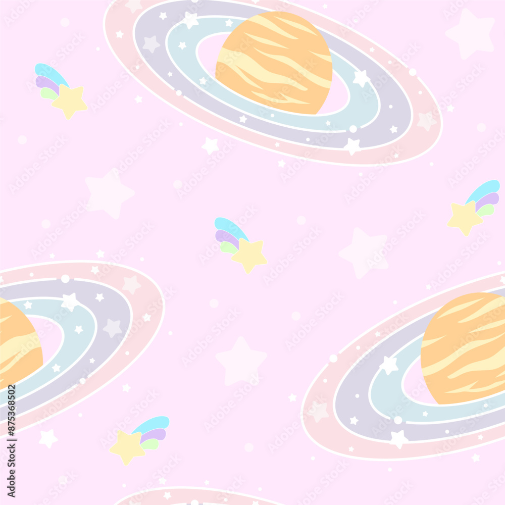 adorable galaxy and planet pastel seamless pattern background adorable galaxy and planet pastel seamless pattern background