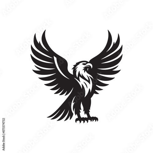 eagle silhouette vector illustration