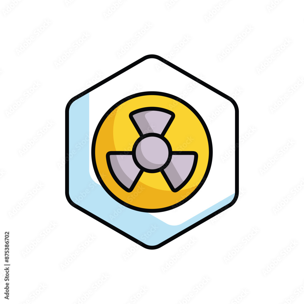 radioactive icon design with white background stock illustration radioactive icon design with white background stock illustration