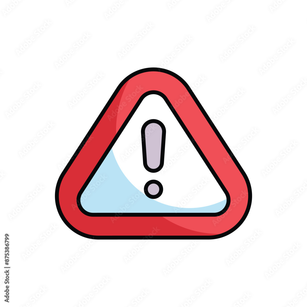 danger icon design with white background stock illustration danger icon design with white background stock illustration