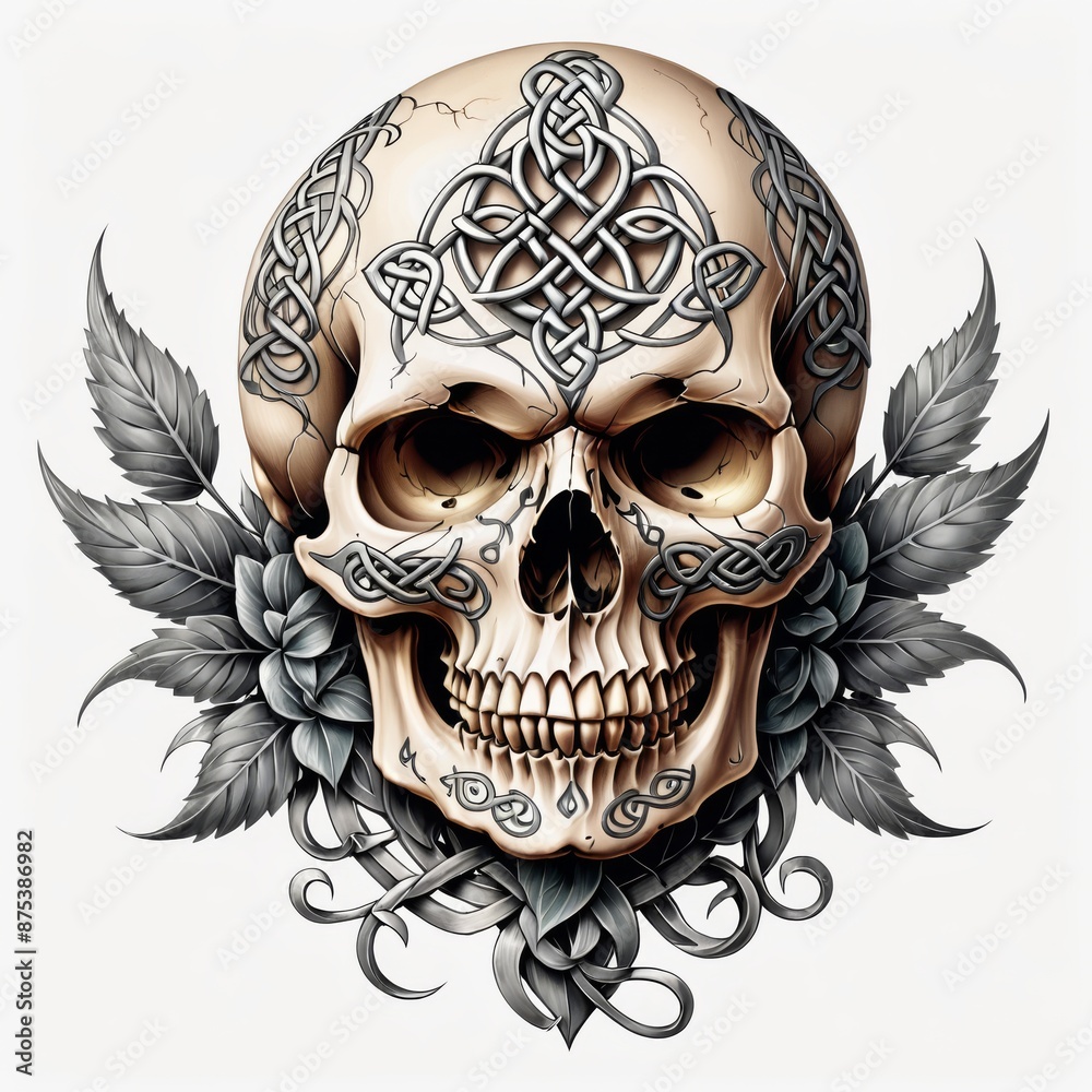 Celtic Skull Ornament Celtic Skull Ornament