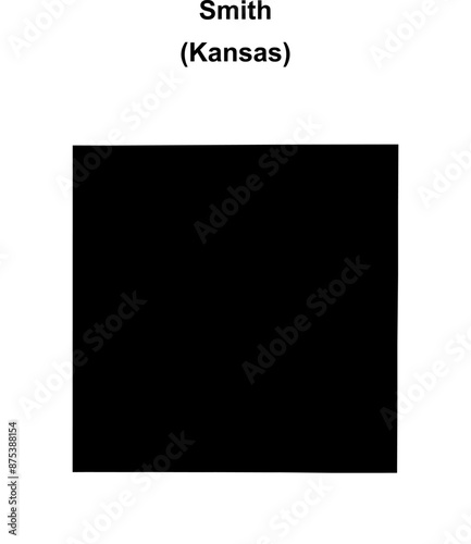 Smith County (Kansas) blank outline map