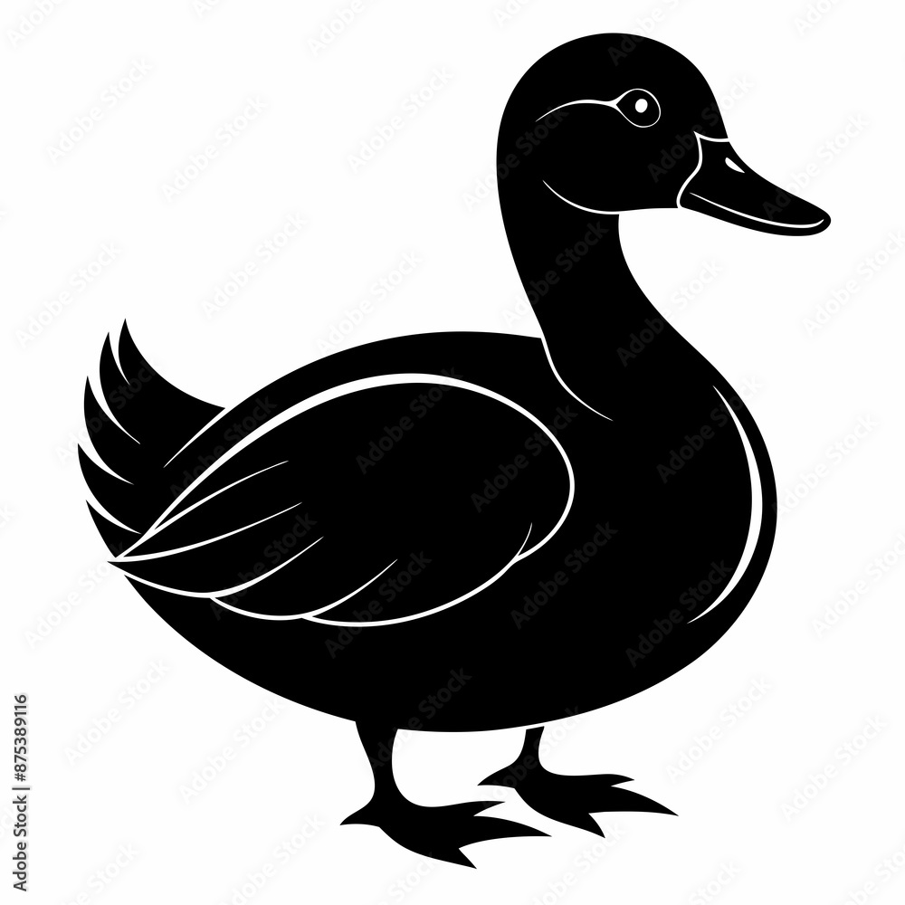 illustration of a duck