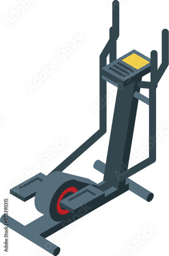 Elliptical trainer machine providing cardio workout at home for healthy lifestyle