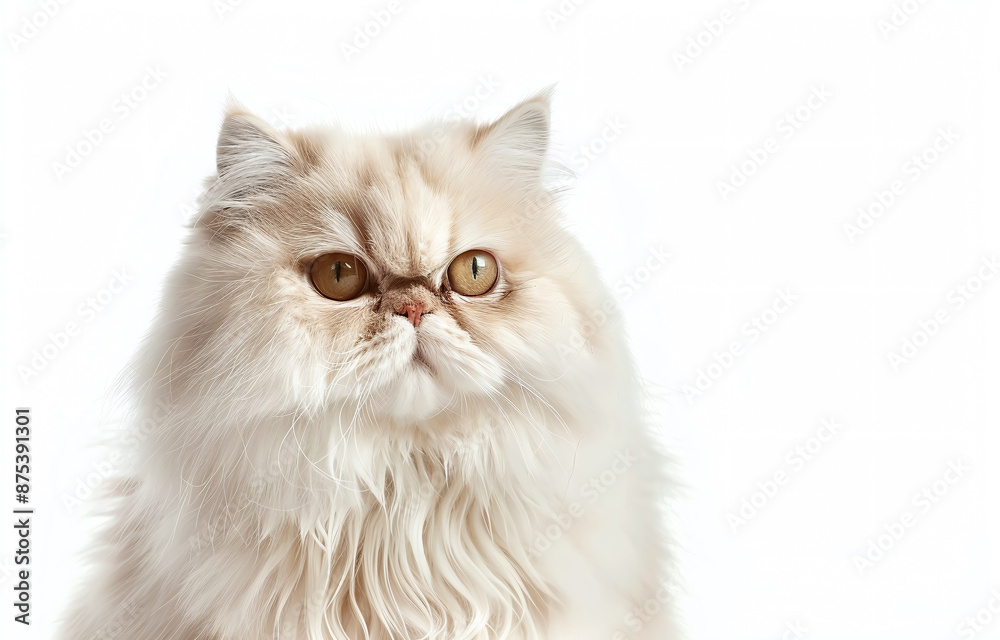 Fototapeta premium persian cat isolated on white