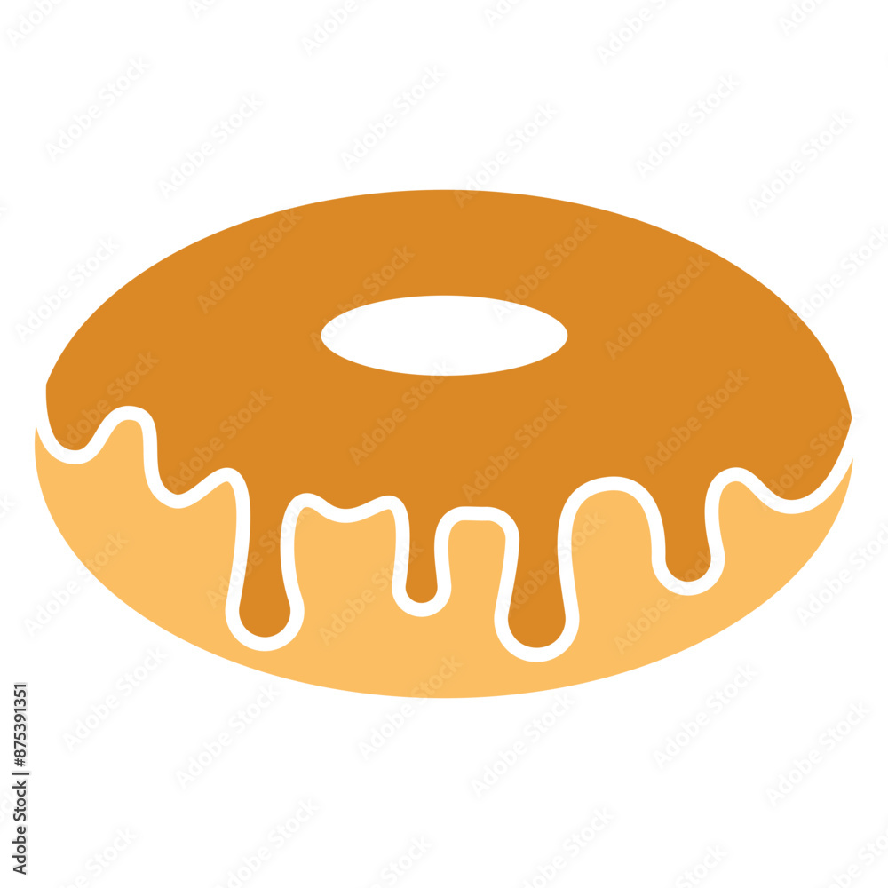 donut with chocolate donut with chocolate