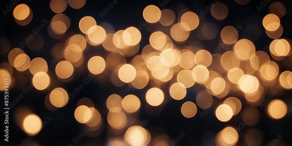Fototapeta premium Abstract illustration bokeh lights in night background suitable for celebration, festivals and anniversaries banners