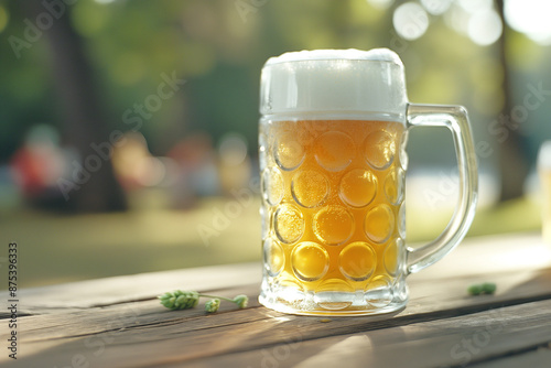 Crystal clear glass stein g...