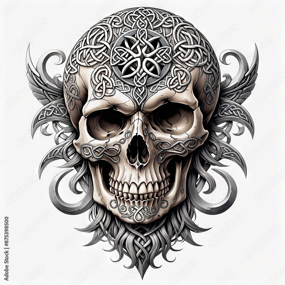 Celtic Skull Ornament