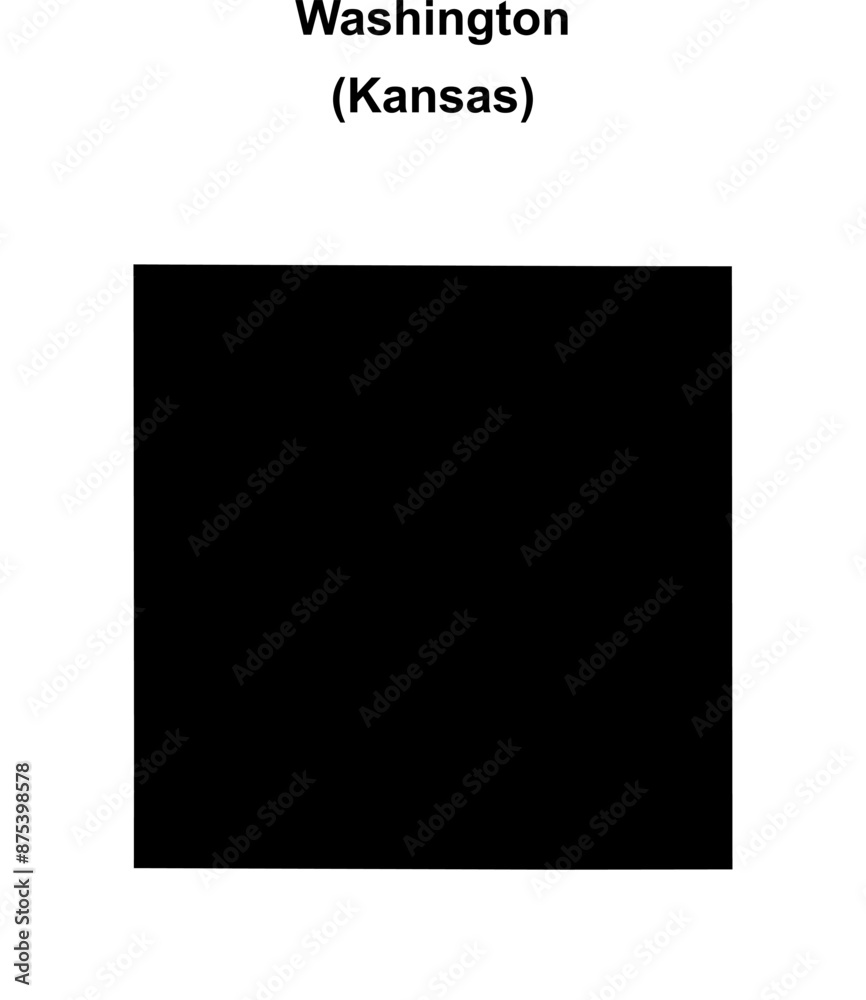 Washington County (Kansas) blank outline map Washington County (Kansas) blank outline map