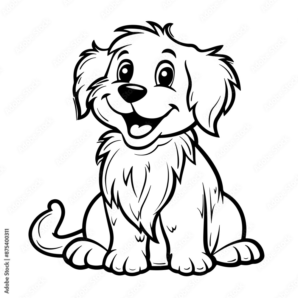 Fototapeta premium Coloring page for kids Dog