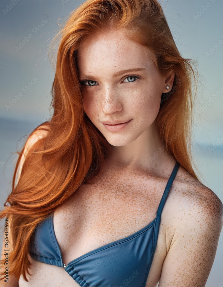 portrait of a woman with red hair portrait of a woman with red hair