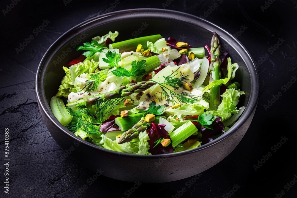 Elegant Asparagus and Fennel Salad with Creamy Dressing Drizzle Elegant Asparagus and Fennel Salad with Creamy Dressing Drizzle