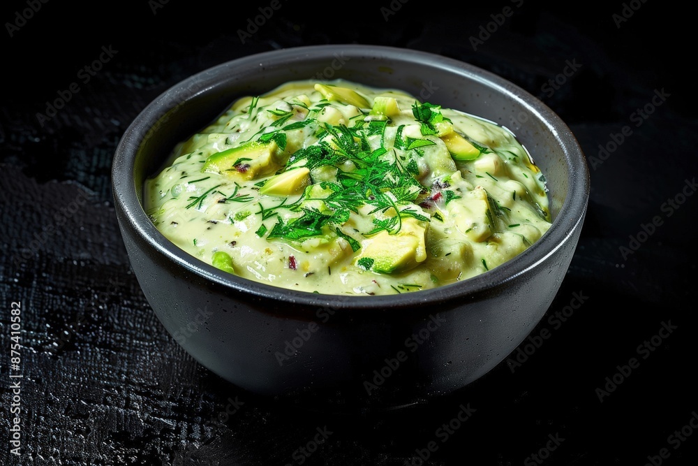 Artisanal Avocado Ranch Dressing with Fragrant Garlic