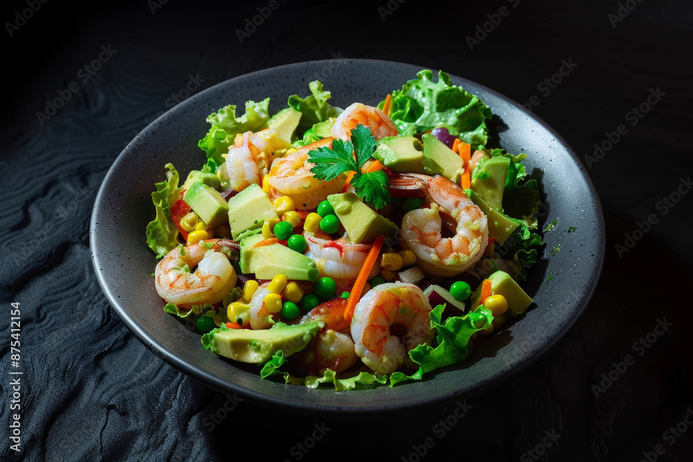 Bay Shrimp and Avocado Salad with Shredded Carrots and Peas: A Perfect Summer Meal Bay Shrimp and Avocado Salad with Shredded Carrots and Peas: A Perfect Summer Meal