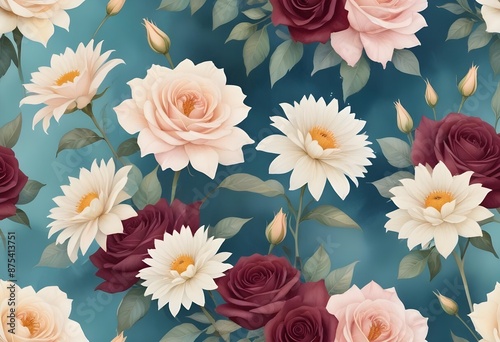 Elegant flowers design pattern