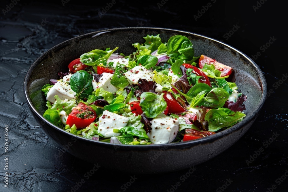 Homemade Mozzarella Caprese Salad with Vinegar Dressing Homemade Mozzarella Caprese Salad with Vinegar Dressing