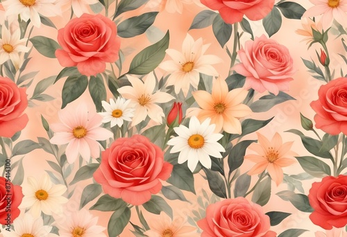 Elegant flowers design pattern