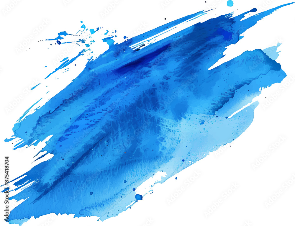 blue watercolor splatter stain texture background design. Generative AI blue watercolor splatter stain texture background design. Generative AI