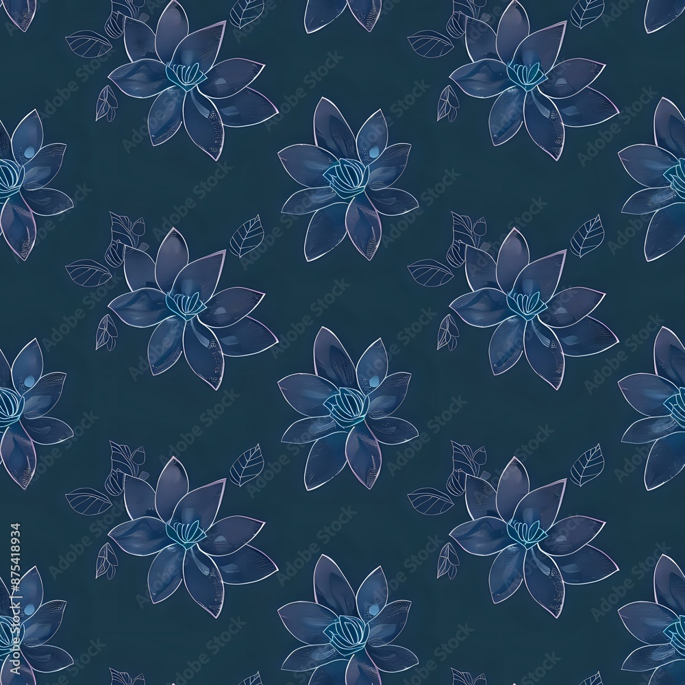 Obraz premium Abstract Magnolia Floral Artwork