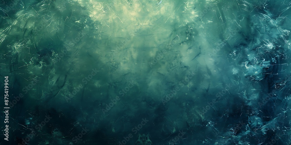 Obraz premium Grainny Green & Yellow gradient texture background.