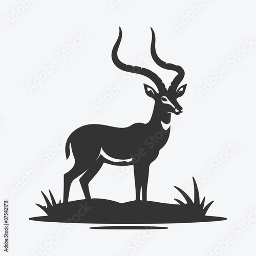 Majestic Antelope Silhouette, The Art of Nature's Elegance