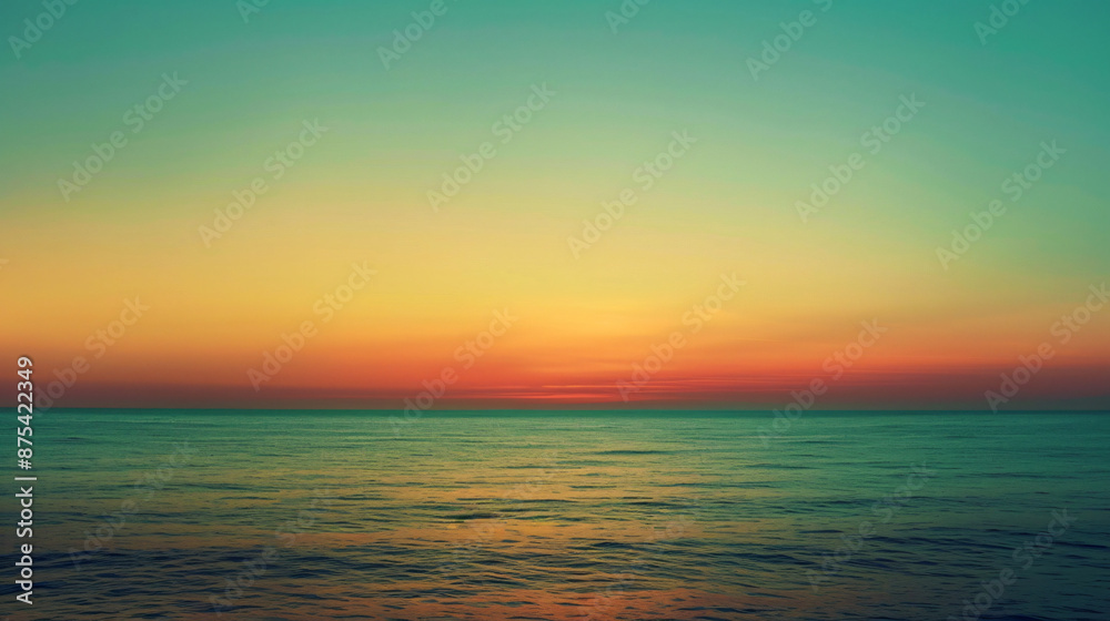 Fototapeta premium Pink Sunset over the Ocean Horizon