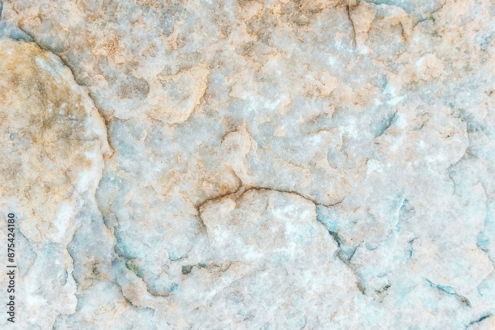 Close-Up Natural Stone Texture With Blue Tints Horizontal View Close-Up Natural Stone Texture With Blue Tints Horizontal View