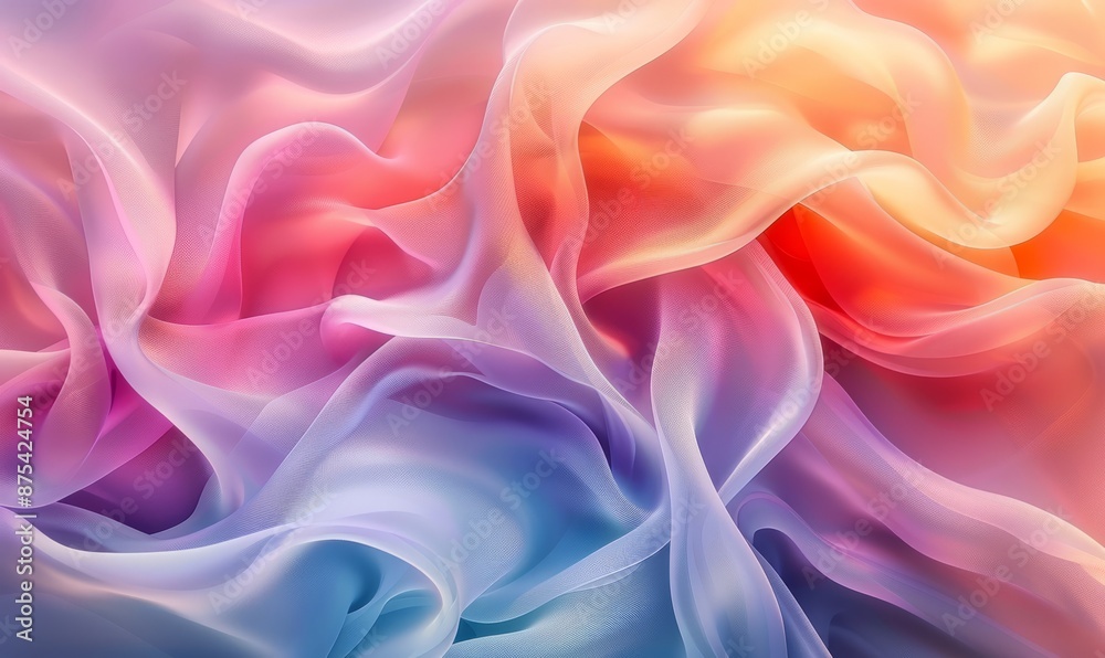 Gradient flowing ribbons background Gradient flowing ribbons background