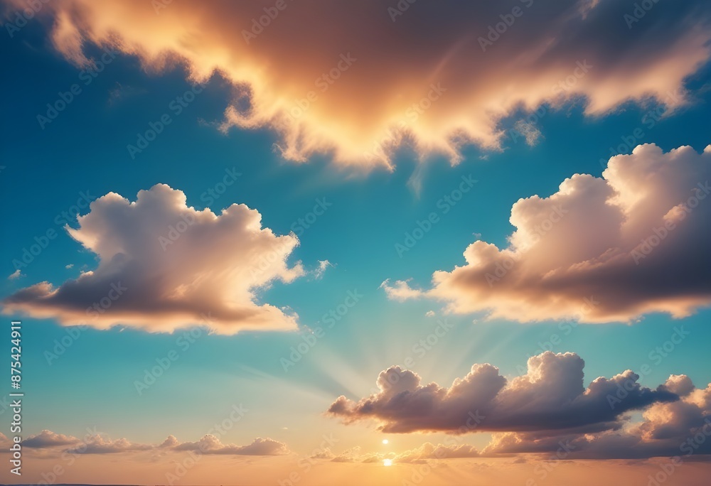 Fototapeta premium sunset in the sky