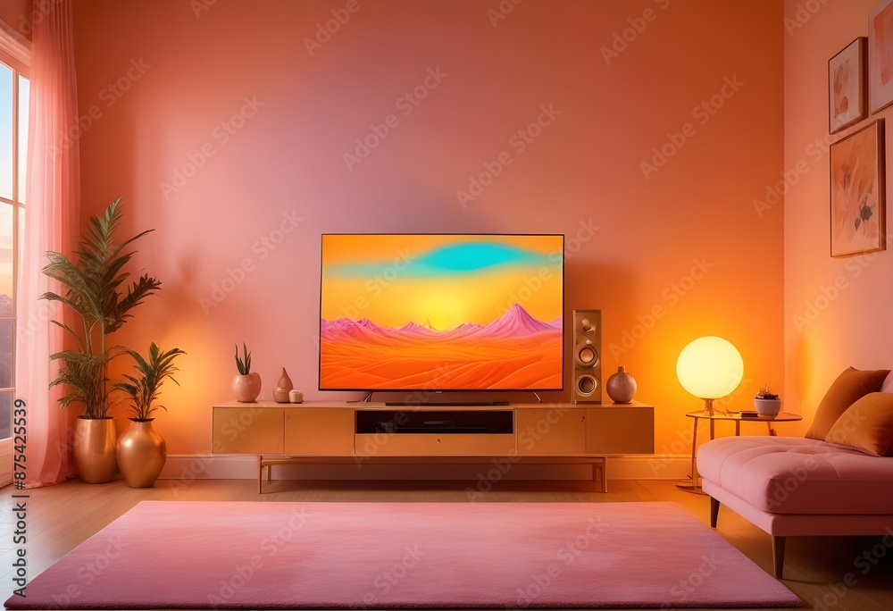 surreal and dreamlike, Ultra-compact, portable television with foldable screen and wireless power charging, saturated, pastel, dreamy atmosphere, liquid psychedelic, monochromatic mockup surreal and dreamlike, Ultra-compact, portable television with foldable screen and wireless power charging, saturated, pastel, dreamy atmosphere, liquid psychedelic, monochromatic mockup