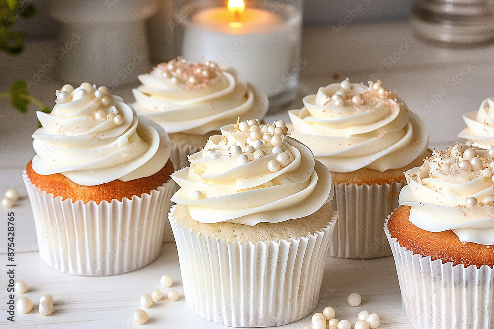 cupcakes with cream cupcakes with cream
