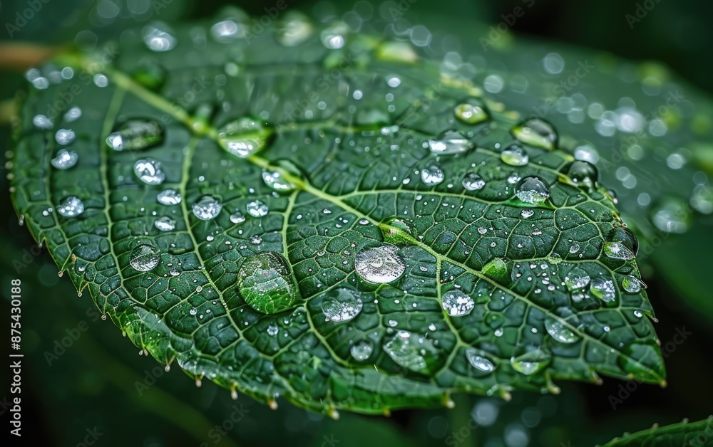 water drops on leaf water drops on leaf