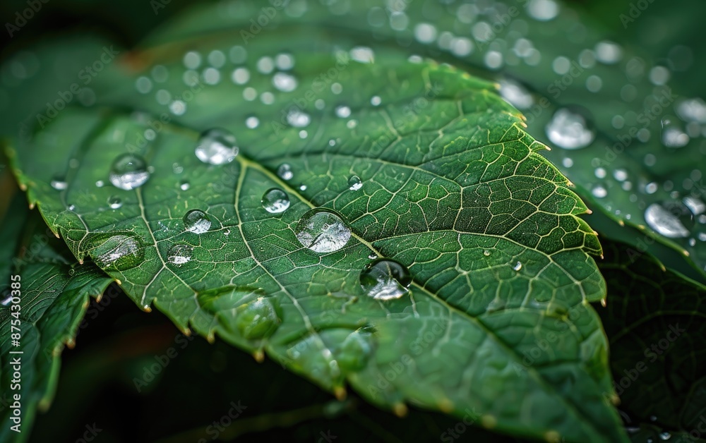 water drops on leaf water drops on leaf