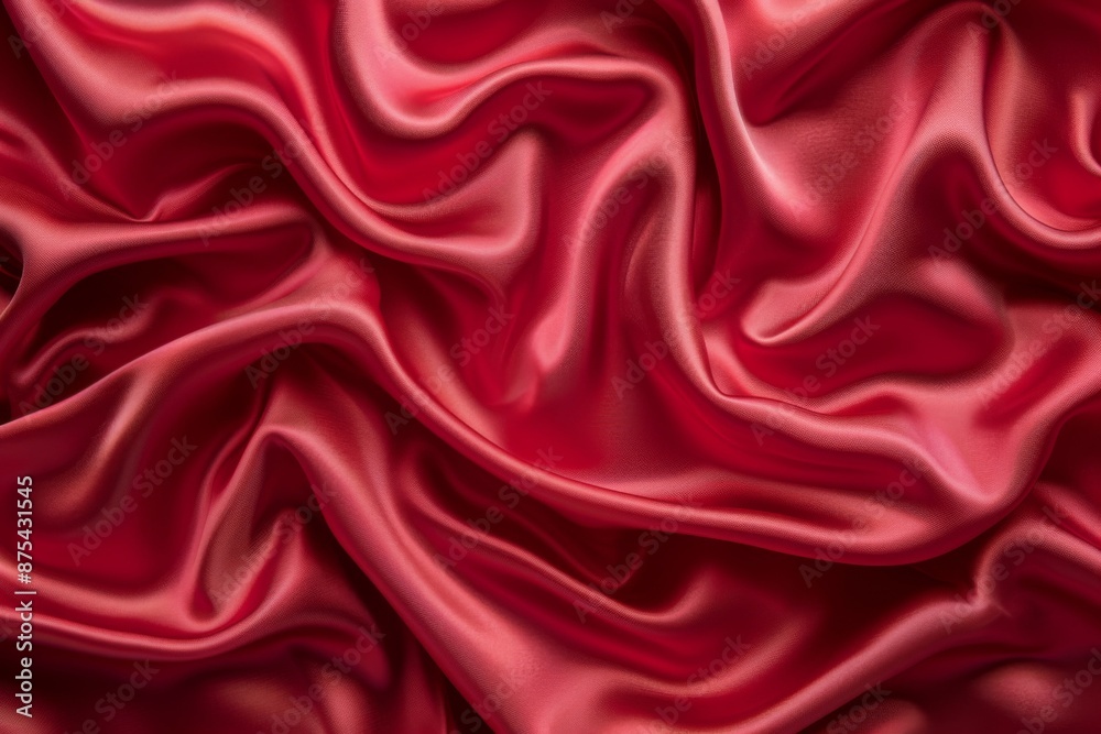 Obraz premium Luxurious Red Silk Fabric
