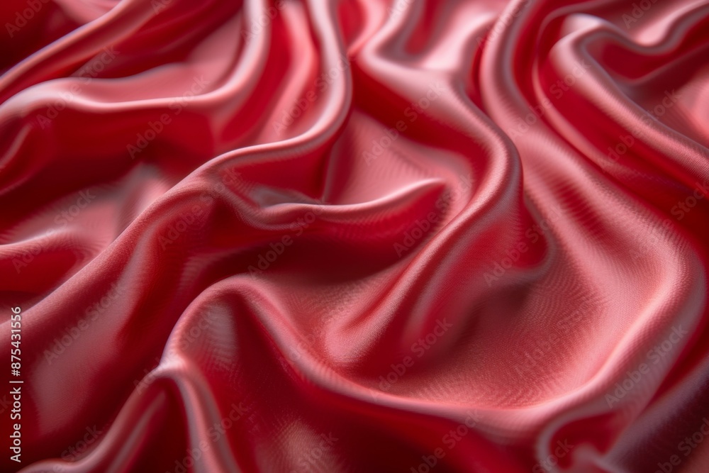 Obraz premium Luxurious Red Silk Fabric