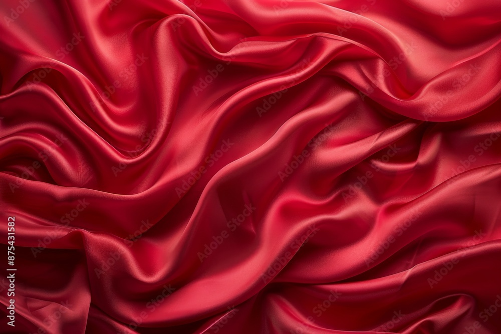 Luxurious Red Silk Fabric Luxurious Red Silk Fabric