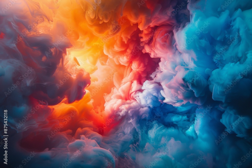 Colorful Abstract Smoke Art Colorful Abstract Smoke Art